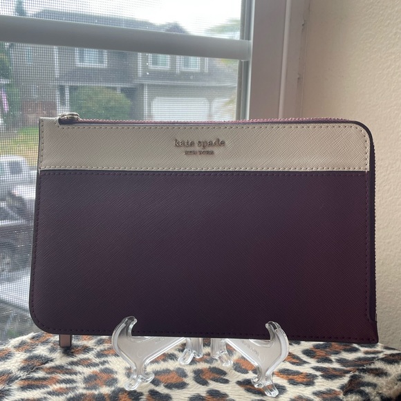 Kate Spade L-Zip Colorblock Wristlet NWT - Picture 4 of 10